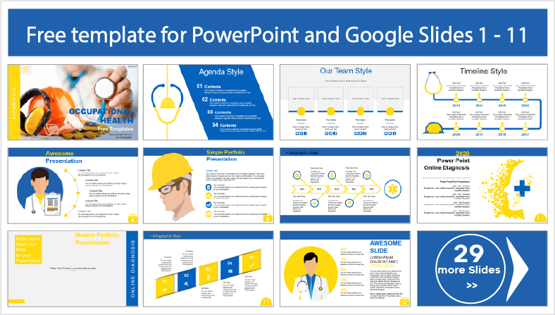 Descargar gratis plantillas de Salud Ocupacional para PowerPoint y temas Google Slides.