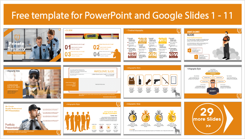 Private Security Templates for free download in PowerPoint and Google Slides themes.