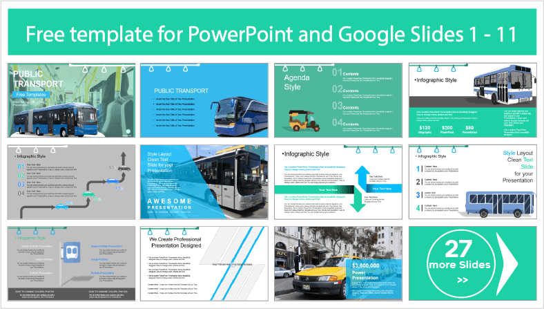 Descargar gratis plantillas de Transporte Público para PowerPoint y temas Google Slides.