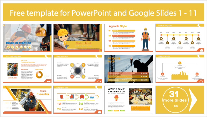 Faça o download gratuito de modelos de Prevenção de Riscos para PowerPoint e temas do Google Slides.