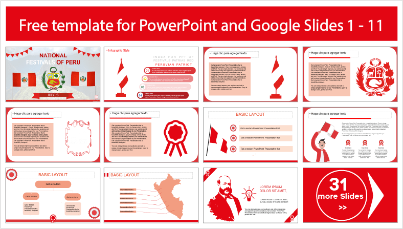Laden Sie kostenlose Peru Feiertage Vorlagen für PowerPoint und Google Slides Themen herunter.