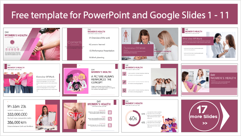 Faça o download de modelos gratuitos do Dia de Ação pela Saúde da Mulher para temas do PowerPoint e do Google Slides.