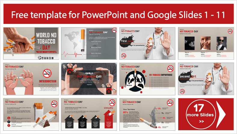 Téléchargez gratuitement des modèles PowerPoint et des thèmes Google Slides pour la Journée mondiale sans tabac.