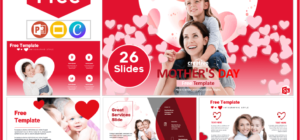 Free creative mother's day template for PowerPoint and Google Slides.