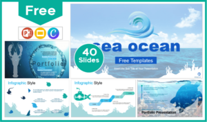 Free Ocean Template for PowerPoint and Google Slides.