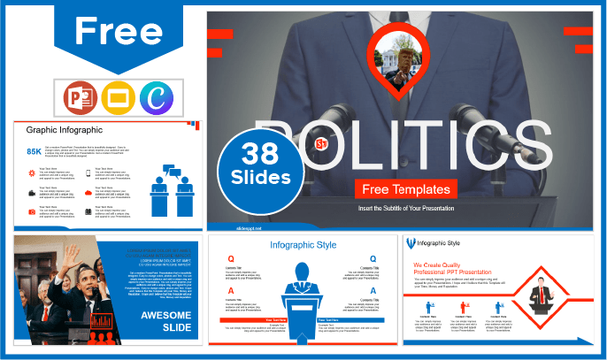 Plantilla de Política gratis para PowerPoint y Google Slides.