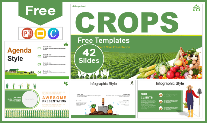 Free crop template for PowerPoint and Google Slides.