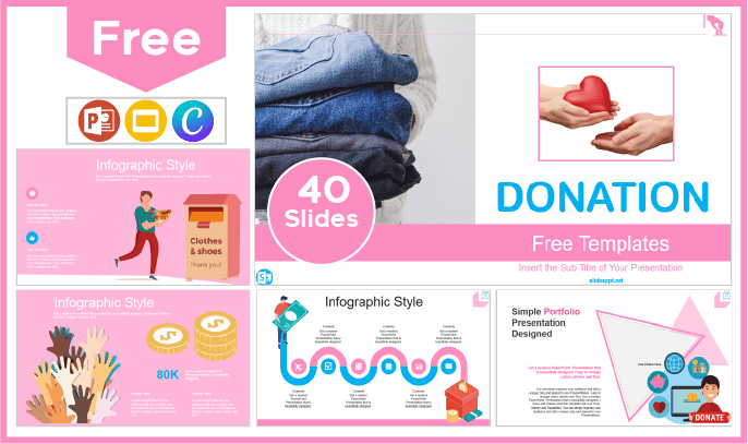 Free Donations Template for PowerPoint and Google Slides.