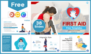 Free first aid template for PowerPoint and Google Slides.