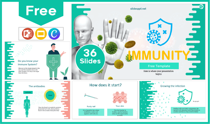 Free Immunity Template for PowerPoint and Google Slides.