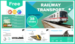 Free Rail Transportation Template for PowerPoint and Google Slides.