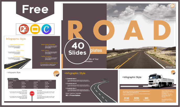 Plantilla de Carreteras gratis para PowerPoint y Google Slides.