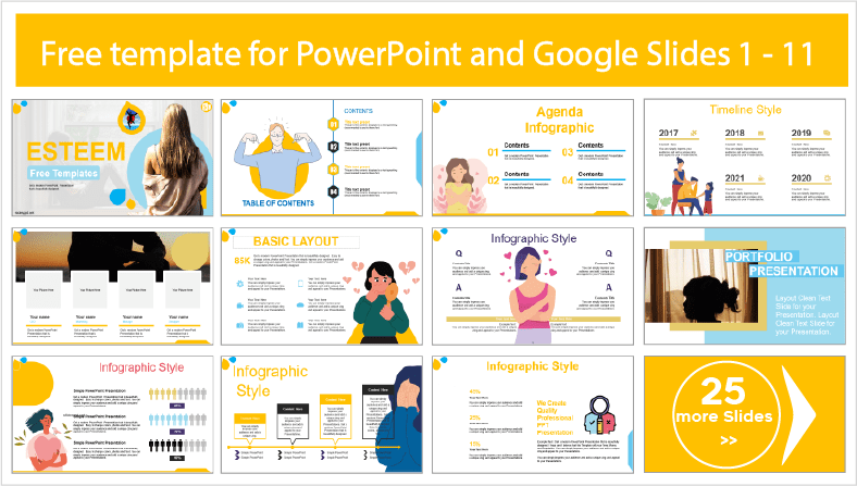 Descargar gratis plantillas de Autoestima para PowerPoint y temas Google Slides.