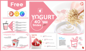 Free Yogurt Template for PowerPoint and Google Slides.