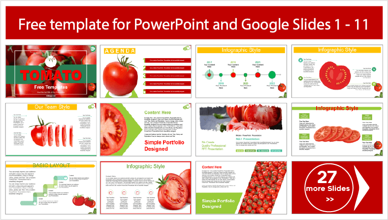 Laden Sie kostenlose Tomato PowerPoint Vorlagen und Google Slides Themen herunter.