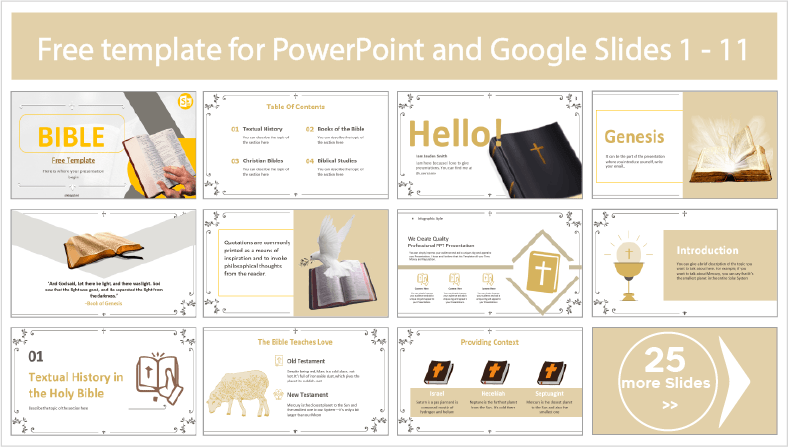 Téléchargez gratuitement des modèles de Bible pour PowerPoint et Google Slides.