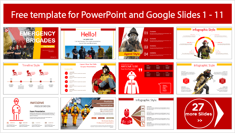 Emergency Brigade Templates for free download in PowerPoint and Google Slides themes.