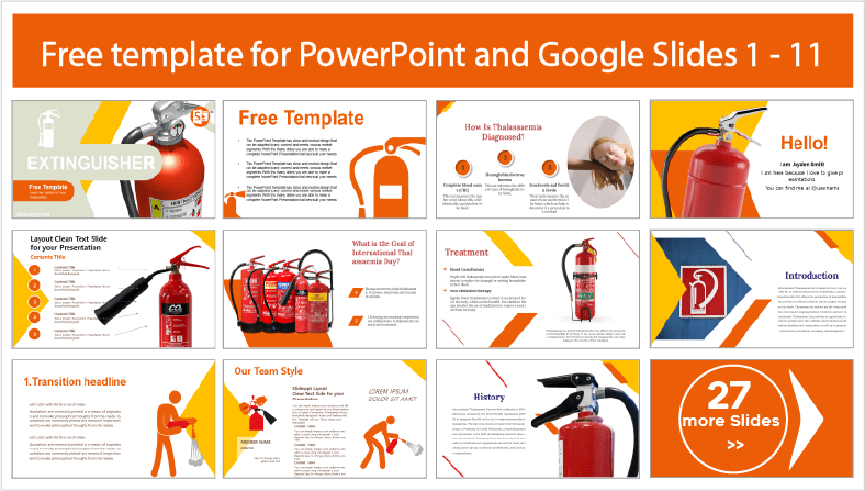 Laden Sie kostenlose Feuerlöscher PowerPoint Vorlagen und Google Slides Themen herunter.
