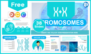 Free Chromosomes Template for PowerPoint and Google Slides.