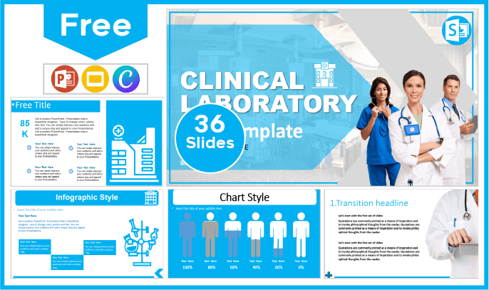 Free Clinical Laboratory Template for PowerPoint and Google Slides.