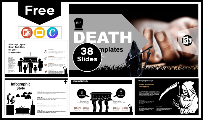 Free Death Template for PowerPoint and Google Slides.