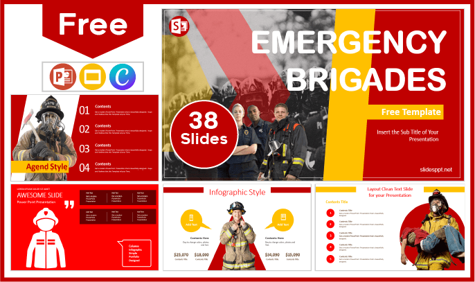 Free Emergency Brigade Template for PowerPoint and Google Slides.