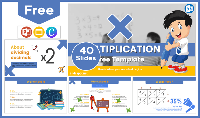 Free Multiplication Template for PowerPoint and Google Slides.
