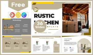 Free Rustic Kitchen Template for PowerPoint and Google Slides.
