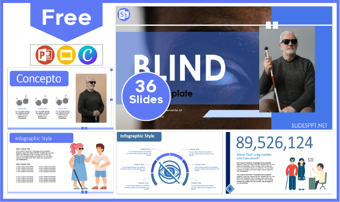 Free Blind Template for PowerPoint and Google Slides.