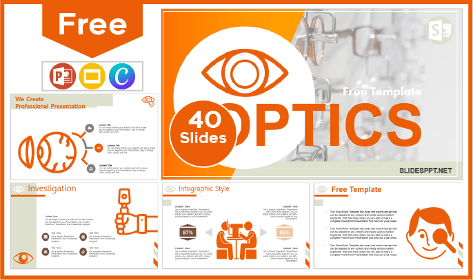 Free Optics Template for PowerPoint and Google Slides.