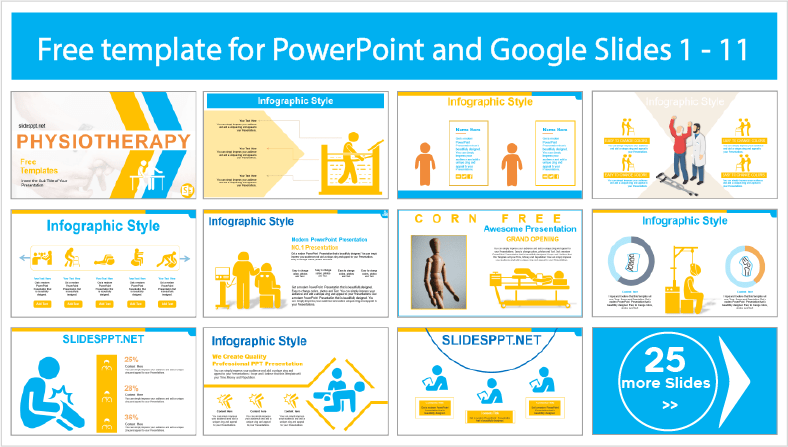 Faça o download gratuito de modelos de PowerPoint para Fisioterapia e temas para Google Slides.