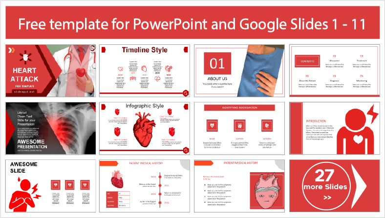 Descargar gratis plantillas de Paro Cardiaco para PowerPoint y temas Google Slides.