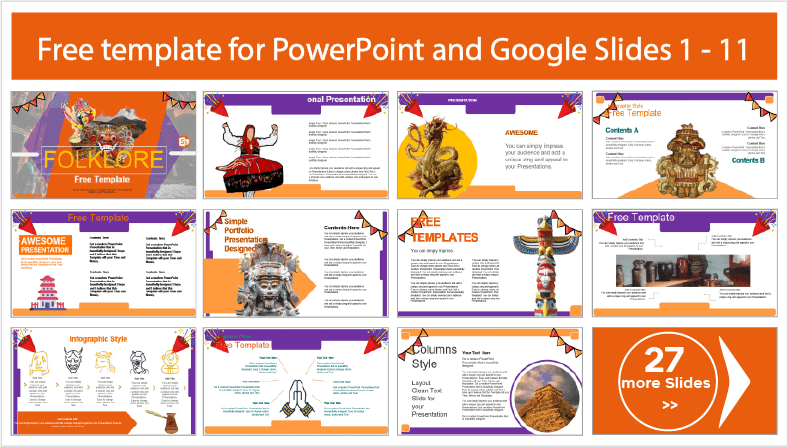 Descargar gratis plantillas de Folklore para PowerPoint y temas Google Slides.
