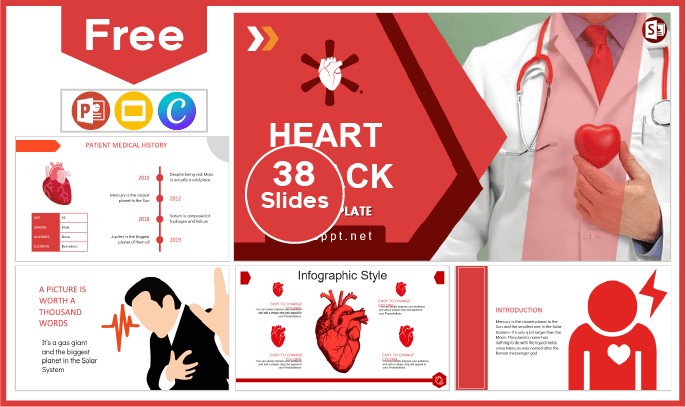 Plantilla de Paro Cardiaco gratis para PowerPoint y Google Slides.