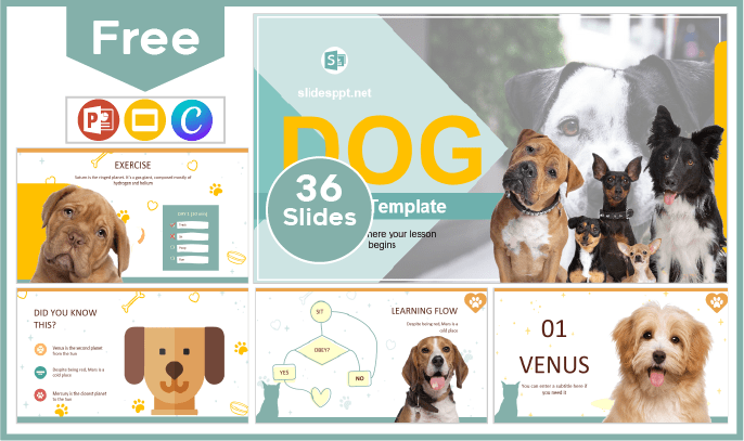 Free Dogs Template for PowerPoint and Google Slides.