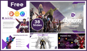 Free Avengers Endgame Template for PowerPoint and Google Slides.