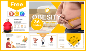 Free Morbid Obesity Template for PowerPoint and Google Slides.