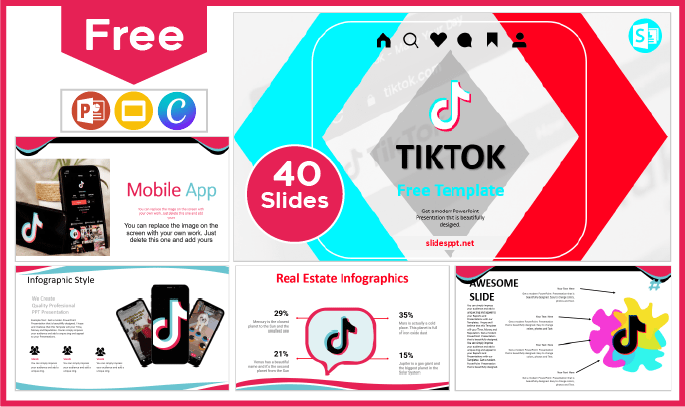 Free TikTok template for PowerPoint and Google Slides.