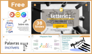 Free Lettering Template for PowerPoint and Google Slides.