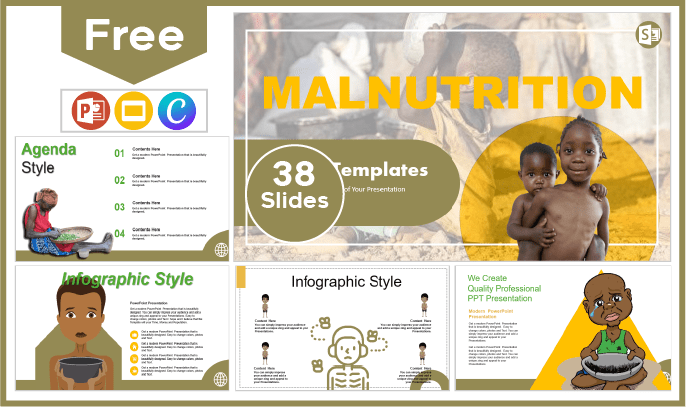 Free Malnutrition Template for PowerPoint and Google Slides.