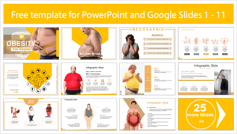 Téléchargez gratuitement des modèles PowerPoint et des thèmes Google Slides sur l'obésité morbide.