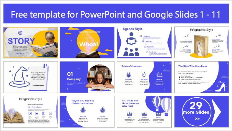 Descargar gratis plantillas de Cuentos para PowerPoint y temas Google Slides.