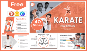 Free Karate Template for PowerPoint and Google Slides.
