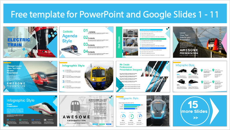 Electric Train Templates for free download in PowerPoint and Google Slides themes.