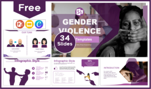 Free Physical Violence Template for PowerPoint and Google Slides.