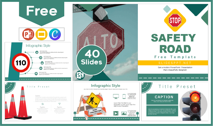 Free Road Safety Template for PowerPoint and Google Slides.