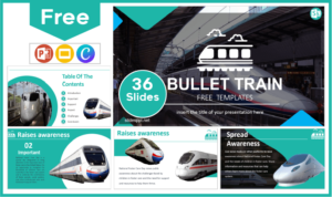Free Bullet Train Template for PowerPoint and Google Slides.