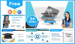 Free Final Degree Project Template for PowerPoint and Google Slides.