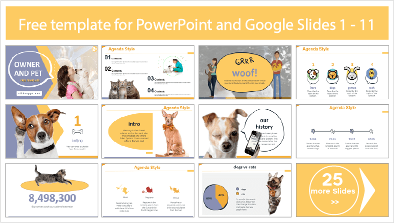 Owners and Macotas free downloadable PowerPoint templates and Google Slides themes.