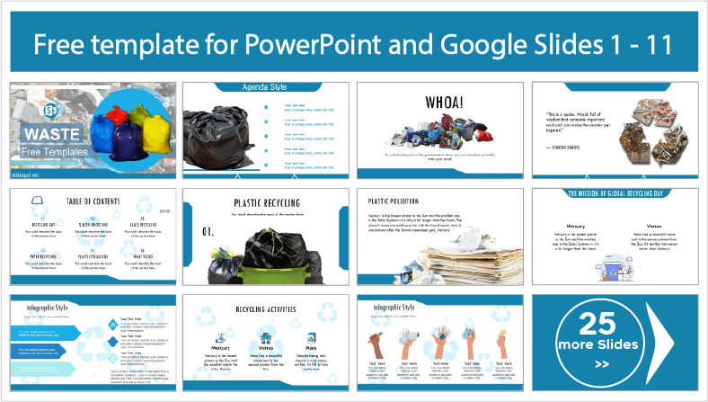 Waste Templates for free download in PowerPoint and Google Slides themes.